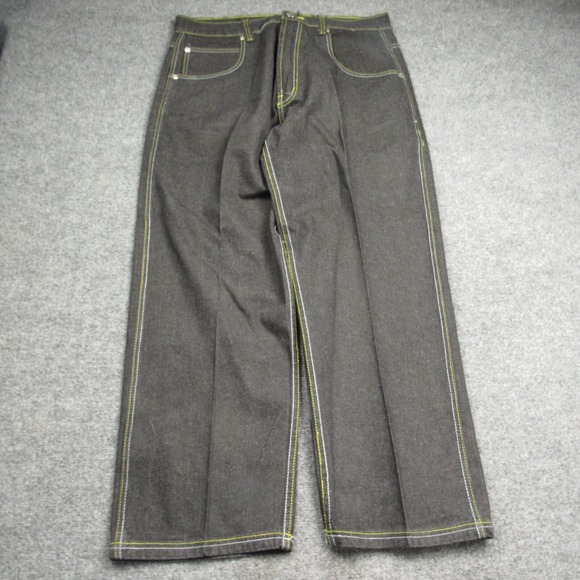 Vintage DMax Jeans  Mens 37x32 Y2K Straight Leg Baggy Relaxed Grunge Tag Size 40 - Picture 2 of 14